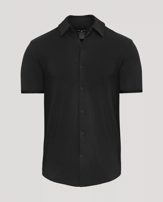 Black Short Sleeve Comfort Knit Shirt