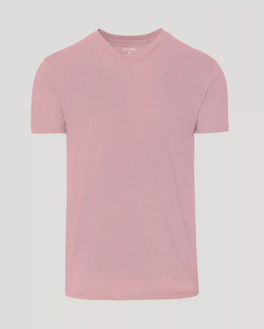 Light Heather Boysenberry Classic V-Neck