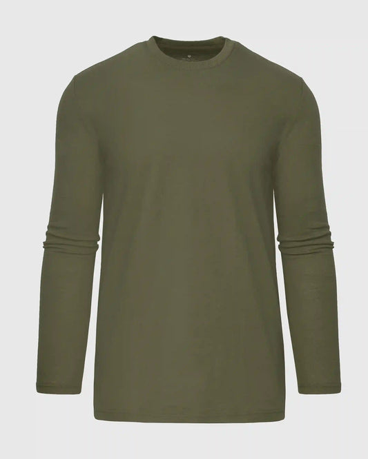 Military Green Tall Long Sleeve T-Shirt