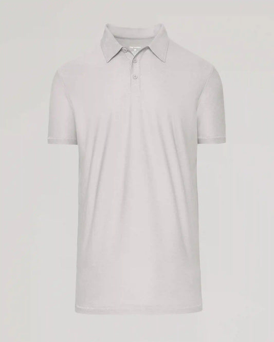 Light Heather Gray Short Sleeve Tall Active Polo