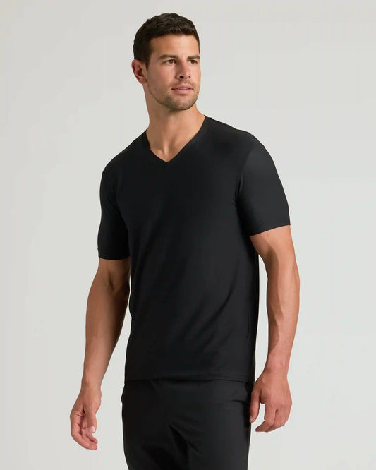 Black Active V-Neck 6-Pack