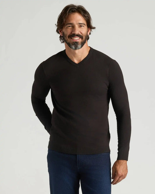 All Black Dressy V-Neck Sweater 3-Pack