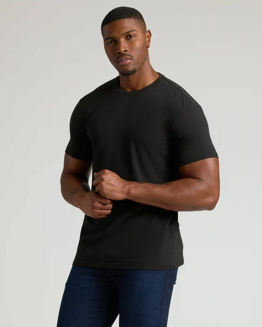 Classic Tall Straight Hem Crew Neck T-Shirt 3-Pack