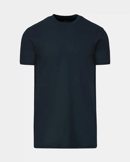 Navy Tall Straight Hem Crew Neck T-Shirt