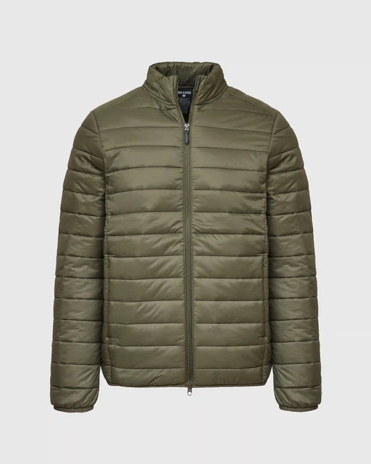 Military Green Puffer Jacket