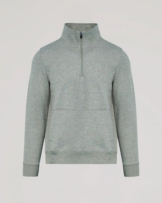 Dark Heather Gray Quarter Zip Fleece Sweatshirt