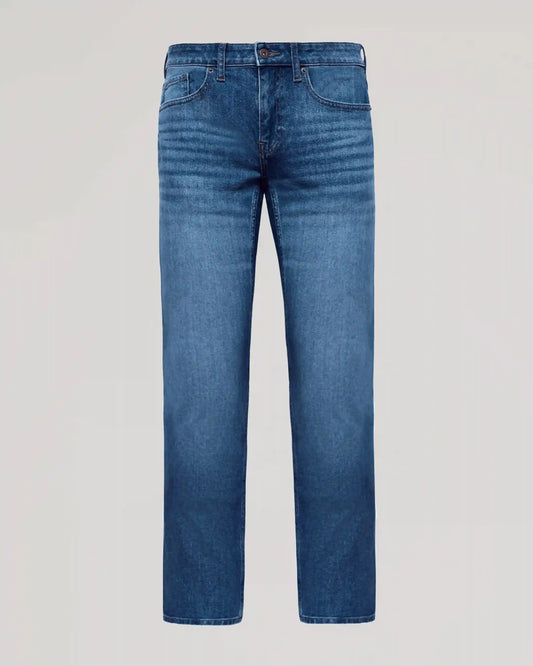 Medium Indigo Wash Straight Authentic Denim Jeans