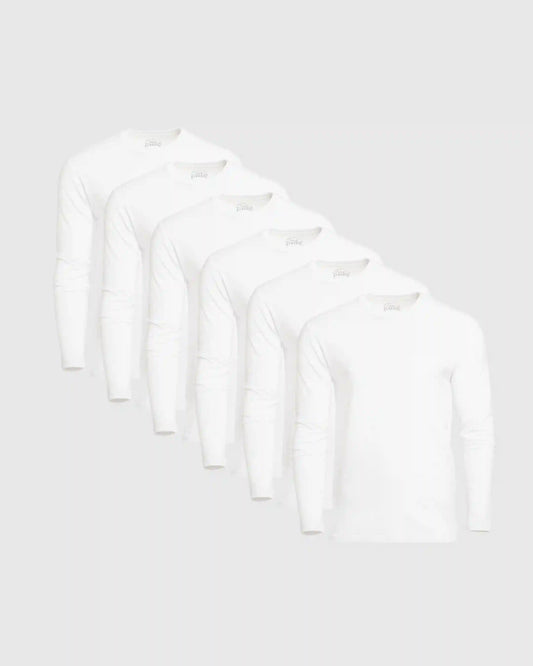 Classic Long Sleeve Crew Neck 6-Pack