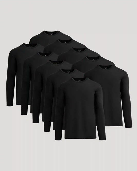 Classic Long Sleeve Crew Neck 10-Pack