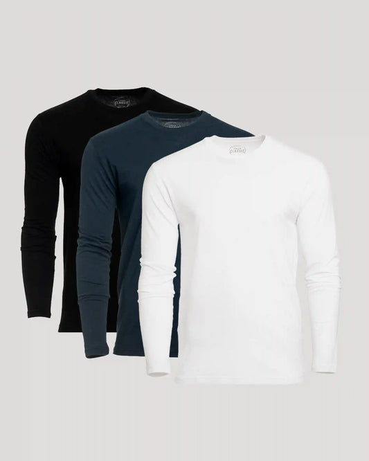 Long Sleeve Crews 3-Pack