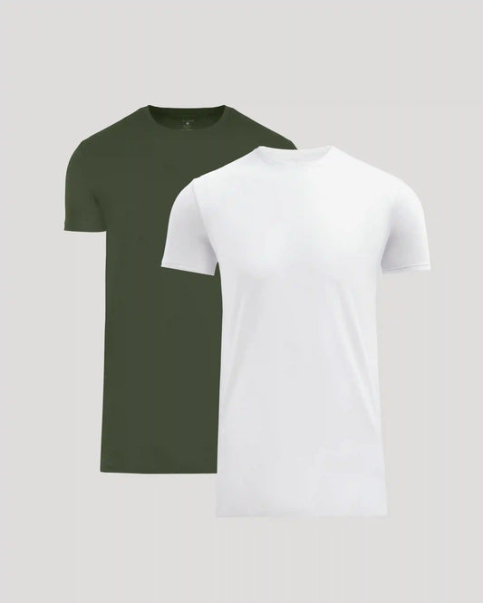 Tall Pima Cotton Blend Crew 2-Pack