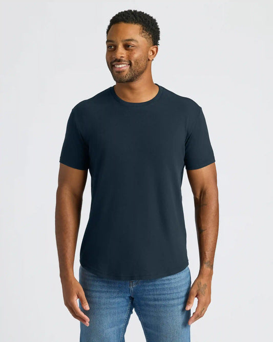 Classic Curved Hem Crew Neck 3-Pack