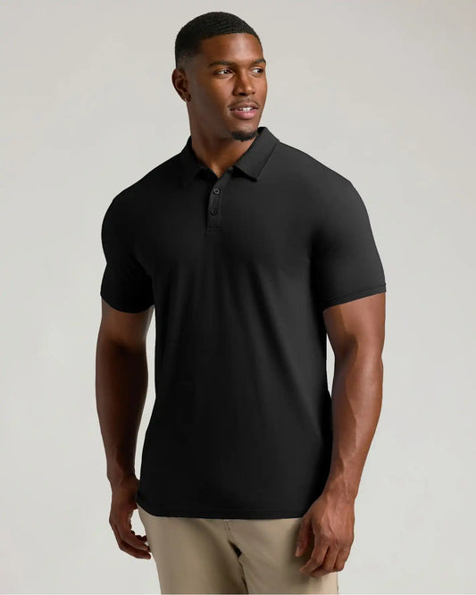 All Black Tall Classic Polo 10-Pack