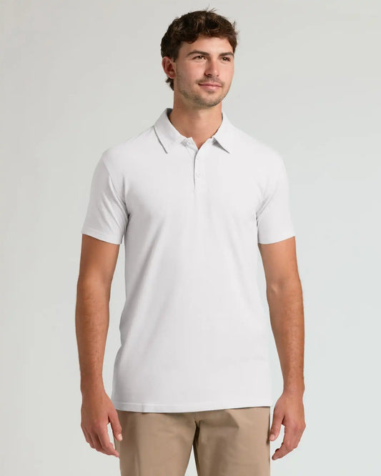 All White Tall Classic Polo 10-Pack