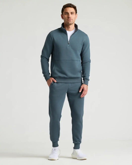Neptune Quarter Zip Fleece Sweatshirt & Jogger 2-Pack