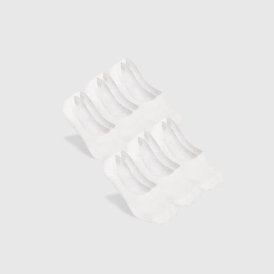 White No Show Socks 6-Pack