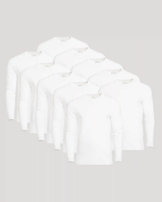 Classic Long Sleeve Crew Neck 10-Pack