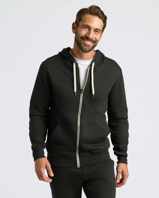 Black Full Zip Fleece Hoodie & Jogger 2-Pack
